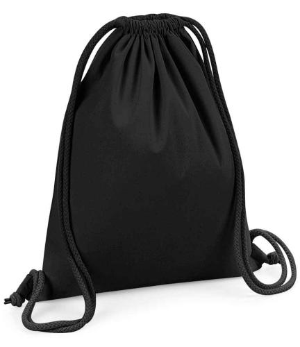 Westford Mill Organic Premium Cotton Gymsac - BLK - ONE
